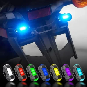 Factory Direct Dupply Vibration Sensing Aircraft Light Warning Light Motorcycle Taillight Flashing Safety Warning Light