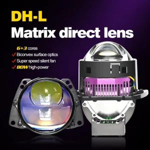 Factory Direct High Quality 80W High Power Bi LED Projector Lens 6000K 3.0 High Low Beam LED Headlights for Car DH L