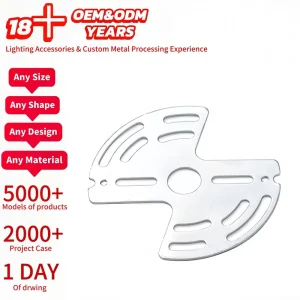 Factory Direct Modern Adjustable Metal Butterfly Mounting Plate Universal Ceiling Light Fixture Bracket Hardware Easy