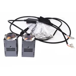 Factory Direct Price LED Car Light Dual Color Motorcycle Headlight LED Auxiliary Spotlights Motorbike Fog Lamp Running Lights
