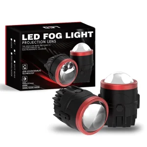 Factory Direct Projector Fog Light Double Cup 2 Inch 12V 40W 45W 5500lm 3000K 4300K 6000K Car Bi LED Fog Light Projector Lens