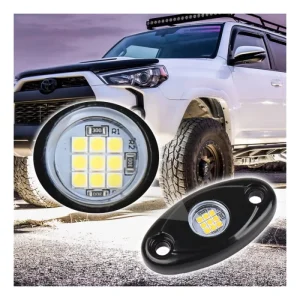 Factory Direct Sale 12V LED IP67 Waterproof LED White Green Red Blue Rock Chassis Light for Truck ATV
