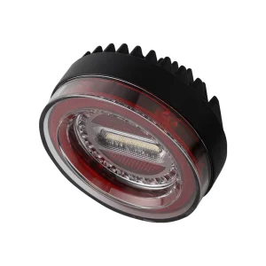 Factory Direct Sale 4″ Truck LED Lamp Side Marker Light Car Light 24V Round Amber LEDs Lamp for Truck Trailer