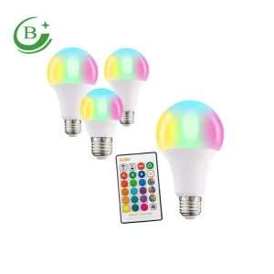Factory Direct Sale Colorful Bulb Intelligent Control E27 Screw 5W Led RGB Decorative Light Bulb