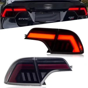 Factory Direct Sale for Honda Civic FD1 FD2 FD3 8th Gen Type R Rear Tail Light with LED DRL Flowing Light Turning