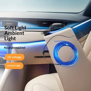 Factory Direct Sales Universal Multi Color LED Fiber Optic Car Interior Ambient Lights with APP Control