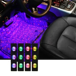 Factory Direct Smart Car Key Interior Ambient Light Led Decoration Atmosphere Lights PVC Material Easy Operation