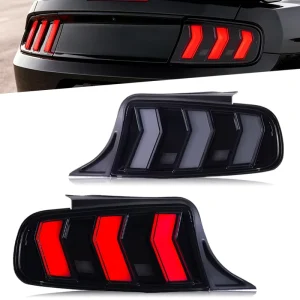 Factory Direct for Ford Mustang LED Tail Light Assembly with Glowing Turn Signal Rear Light Replacement