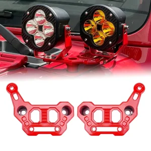 Factory Dual-layer LED Light Bracket and A-pillar Mounting Bracket for Jeep Wrangler JL/JLU/Gladiator JT Models