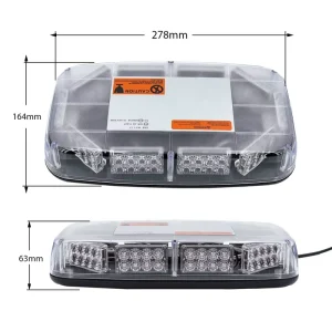 Factory ECE R65 R10 Car Roof Mount LED Warning Mini Light Bar Strobe Light Bar for Emergency Vehicles