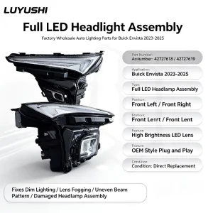 Factory Full LED Headlight Assembly 42727618 42727619 for Buick Envista Front Headlamp Auto Lighting Parts
