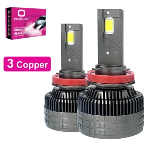 Factory K13 H4 LED Headlight 3 Copper Pipe 120W 75W 4575 Chip 6500K Car Headlamp Auto LED Headlights