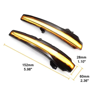 Factory LED Mirror Dynamic Turn Signal Lights for Mercedes Benz W205 E W213 W222 X253 Side Rear View Sequential Indicator Lamps