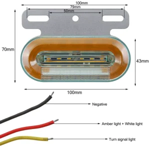 Factory LED Side Marker Light 24V Auto LED Marker Clearance Light for Trailer Trucks