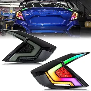 Factory Led Taillight Assembly Brake Light Red Smoke Black ABS+PMMA 12V 18W New Replacement