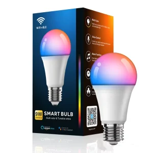 Factory Lighting Color 7w 9w Music E14 B22 E26 E27 RGB Tuya Smart Wifi Bulb Led Light Bulb Lamp Smart Bulb with WiFi