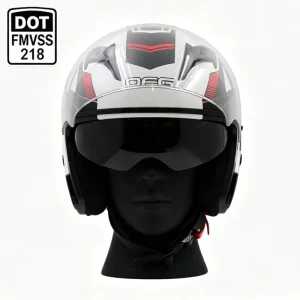 Factory Low Profile Open Face Helmet Dual Sun Visor DOT Approved for Electric Scooters Motorcycle Helmet