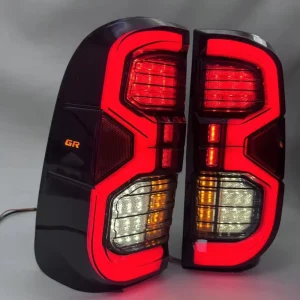 Factory New Hilux Vigo LED Tail Lights ABS Material with GR Logo 1 Year Warranty