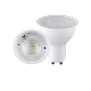 Factory Plastic LED Spotlight GU10 Bulb 5W AC220 240V 38 Degrees 3000K 4000K 6000K IP55 Ra80 Dimmable Living Room