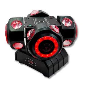 Factory Price 180W Disco Party Light 4 Head Rotating Fire Wheel RGBW 4in1 Beam Laser Flash DMX512 Sound Control DJ Stage Lights