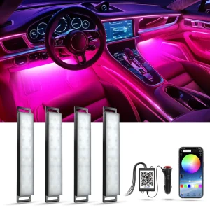 Factory Price Car Interior Lights for Global Auto ModificationCar LED Lights Multicolor LED Light with APP RGB LED