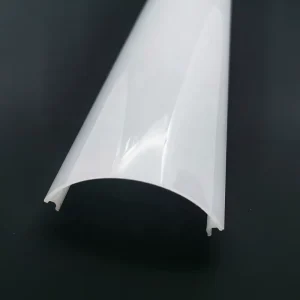 Factory Price Milky Acrylic LED Strip Light Diffuser Cover with Plastic Extrusion Polycarbonate Cover Lamp Covers and Shades