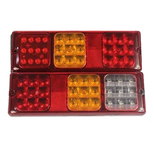 Factory Price Rectangle Combination Tail Light LED Truck Lights for Turn Stop Reverse Fog LED Trailer Lights