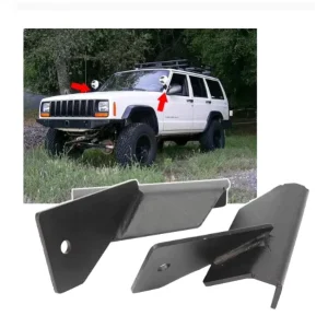 Factory Price With Screws & Pods for SUV Cherokee Windshield Light Mount Pair Exterior Light Bar Bracket Kits