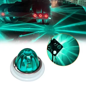 Factory Sales Car Lamp Custom Color Amber Red White Truck Led Light Angel Eyes Glass Watermelon Light Semi Truck lights