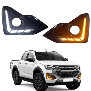 Factory Selling DRL for Isuzu D MAX Dmax Led Daytime Running Fog Light Turn Signal Amber Driving Lamp Cover