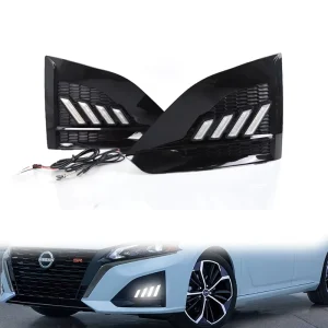 Factory Selling Led Fog driving Lights Car Drl Running Lights Conversion Front Bumper Decorative Lights for Nissan Altima