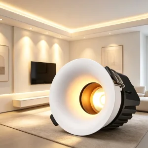 Factory Smart CCT Tuning Aluminum Spotlights Round Indoor Downlight Spot 3CCT Led Exhibition Lighting Hotel Project