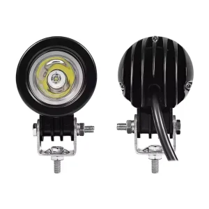 Factory Supply 10W 2 Inch Round LED Work Light Spot Lighting System for Motorcycles and Bikes