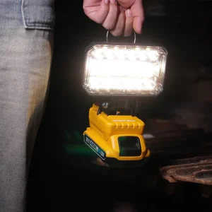 Factory Supply 20W Cordless LED Work Light Portable 2600 Lumen Flood Light Power for Workshops