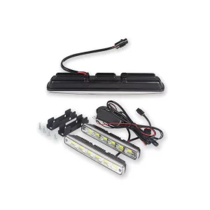 Factory Supply Two-color Car LED Daytime Running Light DRL with COB Chips IP67 Waterproof 6500-7000K Color Box Package