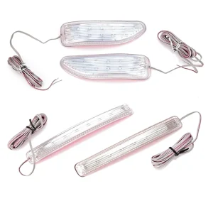 Factory direct Car Decorative LED Rearview Mirror Turn Signals Corner Lights Soft Light Strips Bumper protective Tape Lights