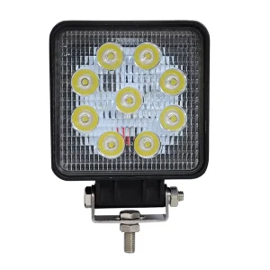 Factory direct square dc24v led marine work light 3inch 4inch 27w led work light for car