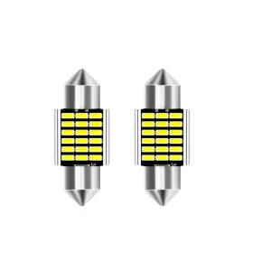 Festoon LED 3014 31MM 36MM 39MM 41MM LED Bulb Car Interior Reading LED Light SMD License Plate Lamps White