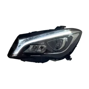 Fit for 14-19 Benz CLA W117 Headlight Assembly Upgrade From Halogen to Xenon LED Light Guide Full LED DRL