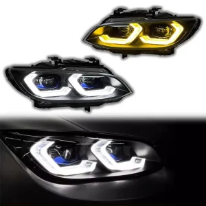 Fit for BMW M3 E93 E92 LCI LED Head Lamp White Yellow DRL Front Headlight Car Accessories Upgrade for M3 New