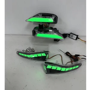 Fit for Q50 Daytime Running Light Side Mirror Light Front Bumper Sequential RGB Set