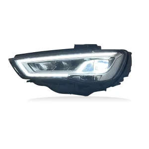 Fits Audi A3 Headlight Assembly Upgraded to New Matrix LED Front Lens with DRL Sequential Turn Signal