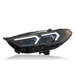 Fits for Ford Mondeo Headlight Assembly Upgrade with Dual-hook US Version LED Lens Daytime Running Light Turn Signal