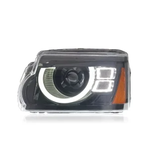 Fits for Land Rover Discovery 4 Headlight Upgraded to Defender-style LED Daytime Running Lights with LED Turn signal Lens
