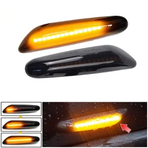 Flashing Car Turn Signal Lamp Side Marker Light Lateral LED for BMW E46 E60 E61 E90 E91 E92 E87 E82 E88 X3 Indicator Accessories
