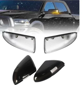Flashing Car Turn Signal Light Side Marker for Dodge Ram Pickup Rearview Mirror Turn Signal Light