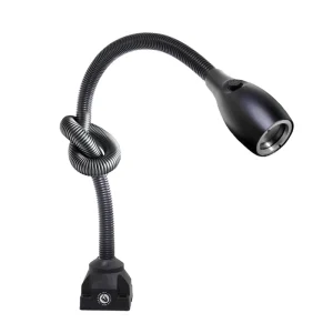 Flexible Gooseneck Work Lamp IP65 Waterproof Aluminum Lamp Body DC24V Power Supply for CNC Machines Tools