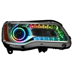 Custom Retrofit Truck Headlight C300 RGB Chasing LED Light with Aluminium 5W Flexible DRL Boards and Ribbon