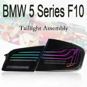 Floating Dynamic RGB LED Tail Light Assembly Sequential Turn Signal Animation DRL for BMW 5 Series F10