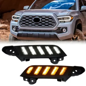 Flow Light Car Led Daytime Running Lights with Turn Signal for Toyota Tacoma Upgrade Light